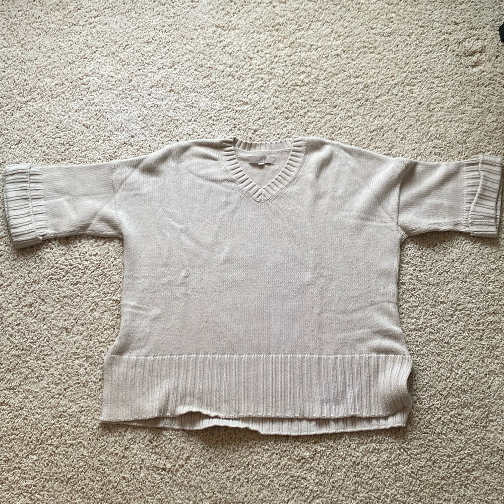 Loft tan, medium oversized sweater.